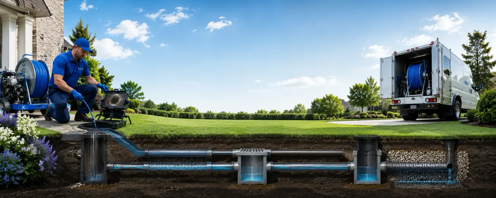 Outdoor drain cleaning information for Johnsonville, IL